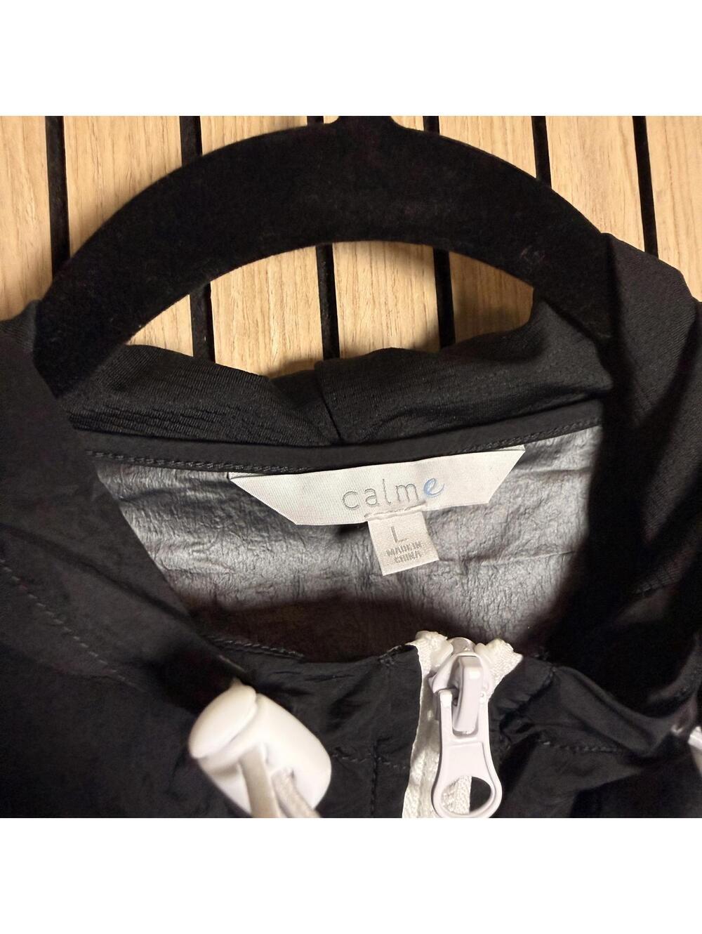 108 Johnny Was Calme Elements Black & White Windbreaker‎ (Large, NWOT) - Picture 4 of 5